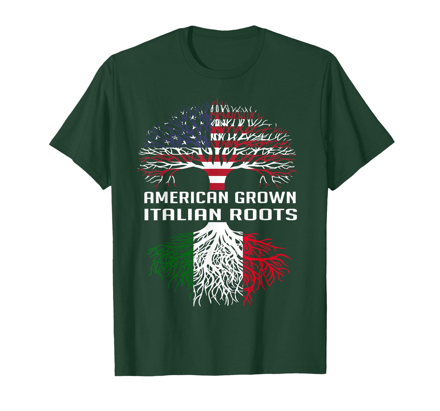 American Grown Italian Roots Italy Flag Proud Men Women T-Shirt