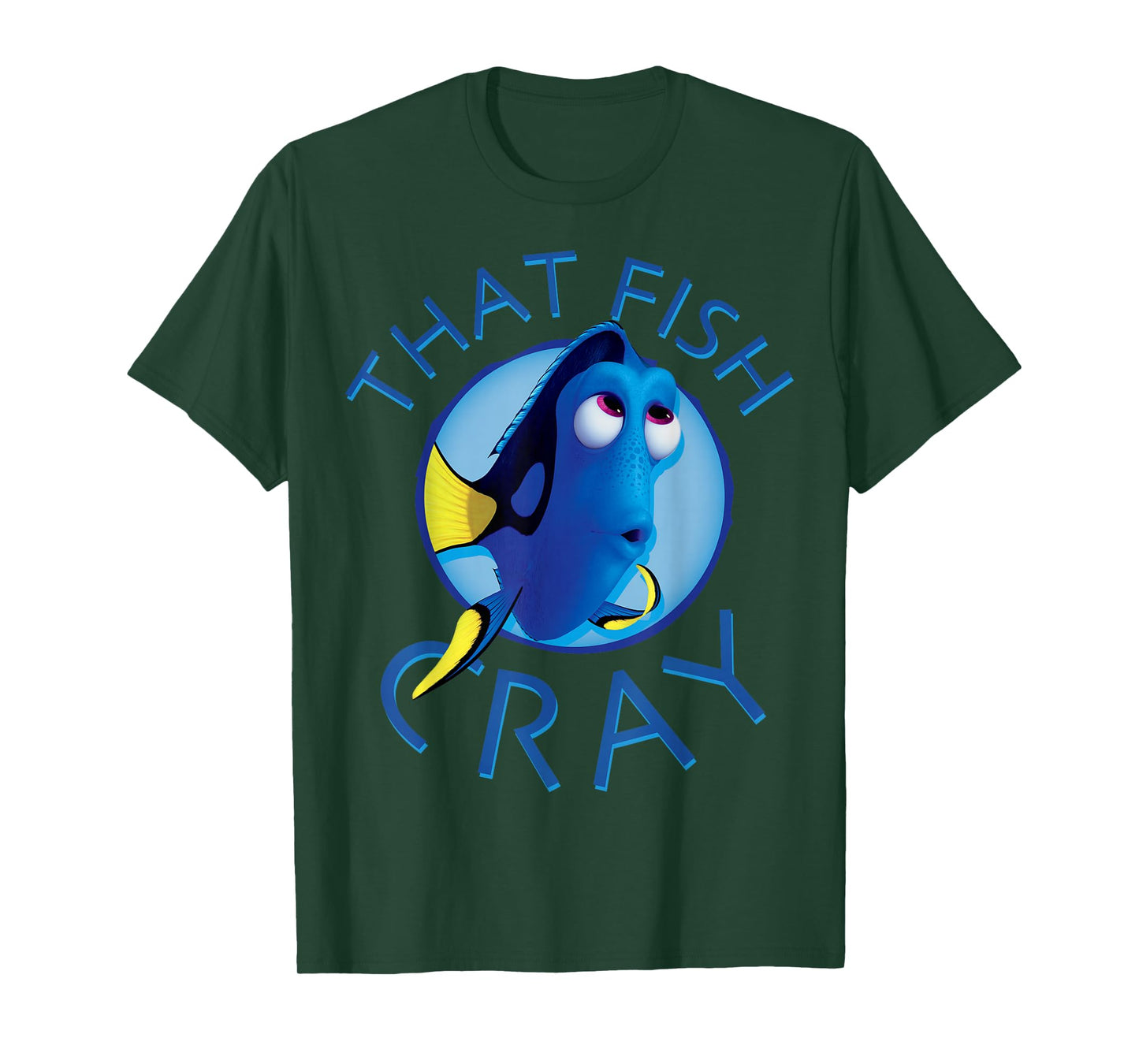 Disney Pixar Finding Dory That Fish Cray Ocean Blue Logo T-Shirt