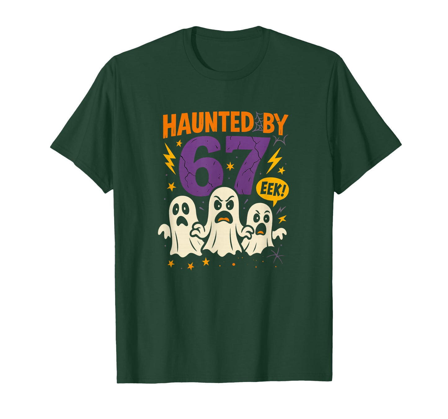 Haunted by 67 Six Seven 6 7 Meme Gen Alpha Halloween Shirt T-Shirt