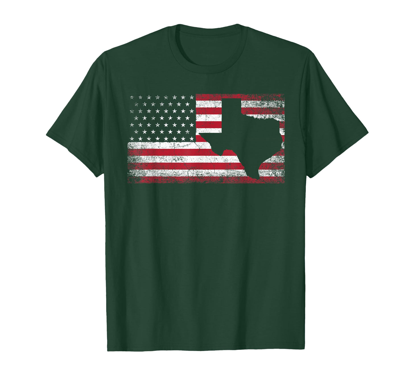American Flag Texas 4th of July Vintage Gift Men Women Retro T-Shirt Small