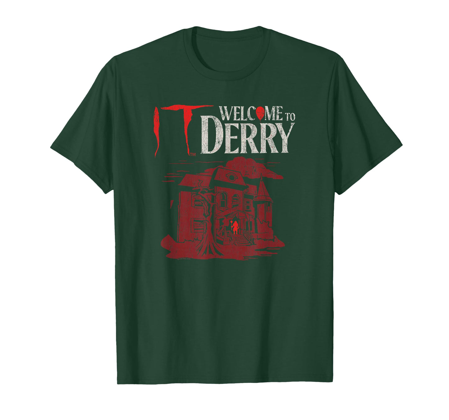 IT: Welcome to Derry Red Tone Haunted House Horror TV Show T-Shirt