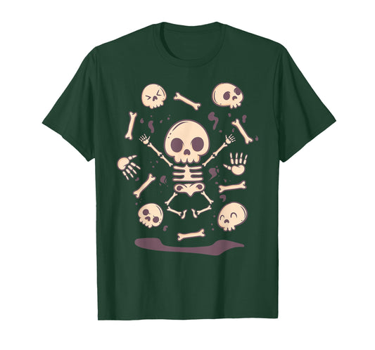 Cute Pastel Goth Kawaii Anime Skull Skeleton Japanese T-Shirt