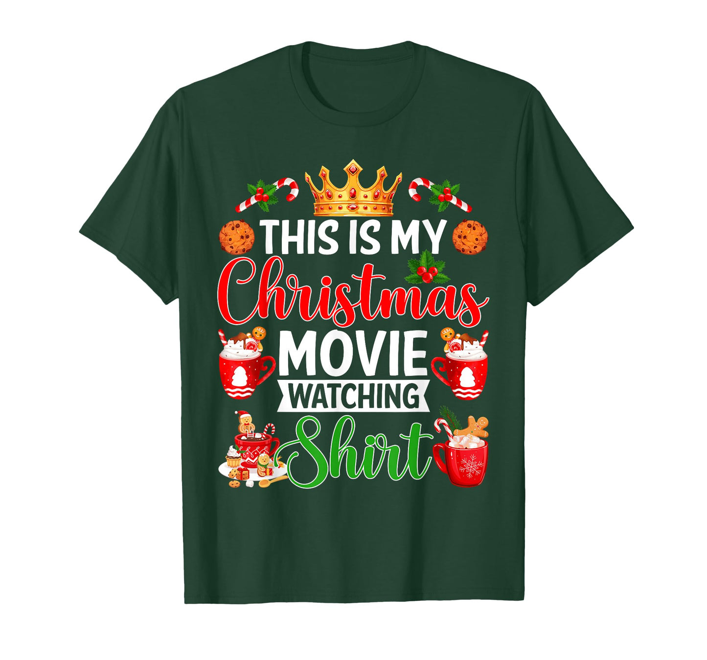 This is My Christmas Movie Watching Shirt Merry Christmas T-Shirt