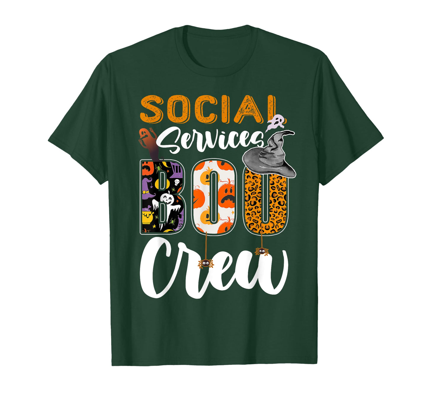 Social Services Boo Crew Halloween Matching Social Worker T-Shirt