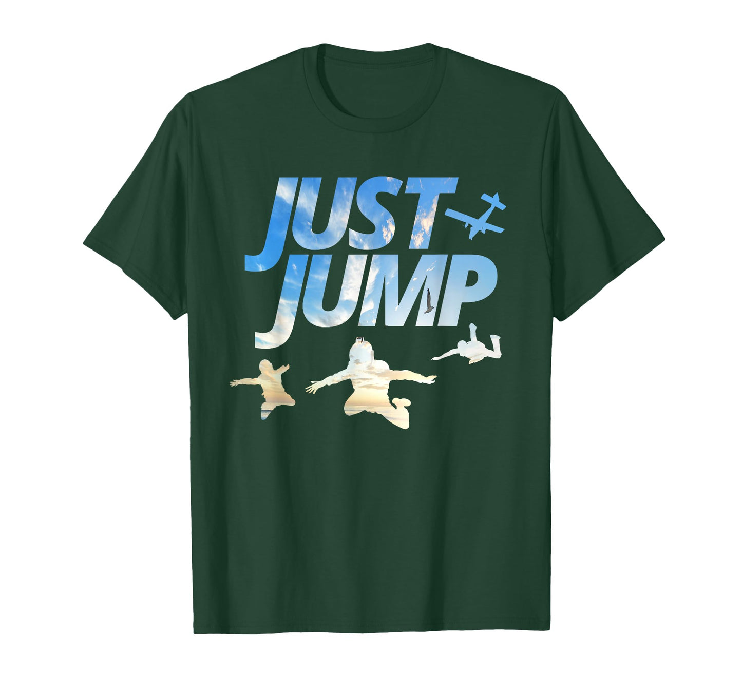 Sky Diving Jump Easy to Sky Diver Sky Silhouettes T-Shirt