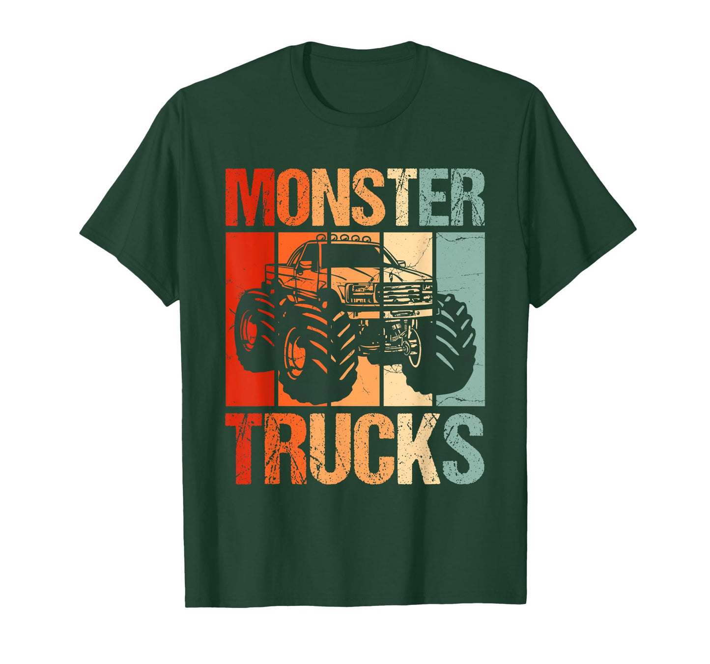 Monster Trucks Vintage Retro Monster Truck T-Shirt