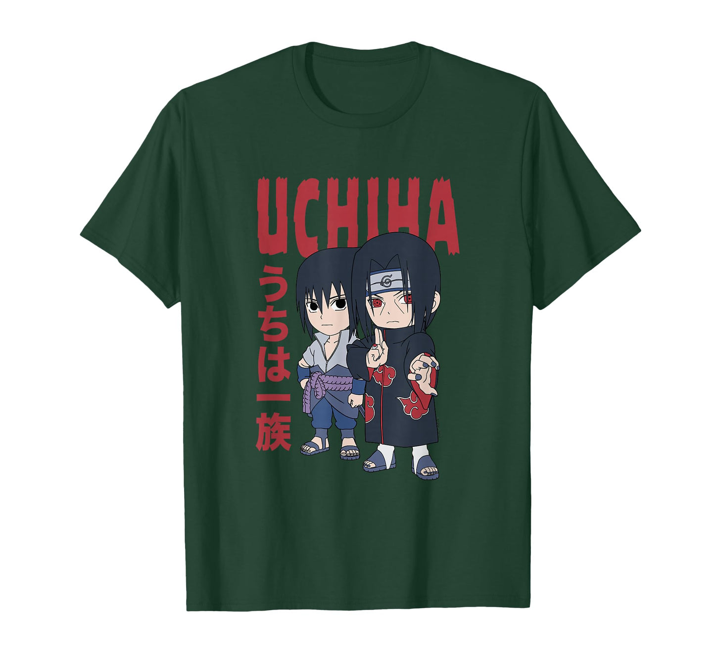Naruto Shippuden Chibi Uchiha Pose Anime T-Shirt