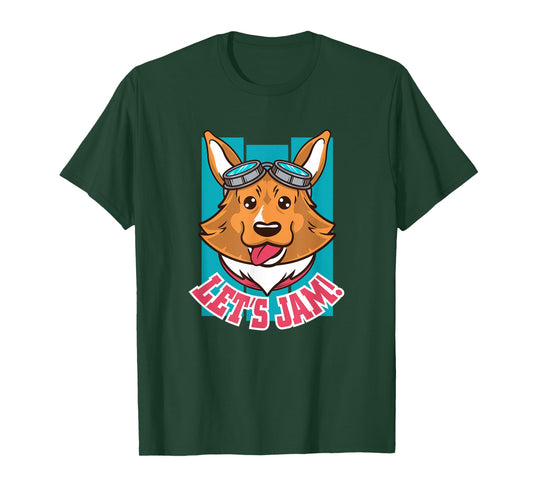 Let's Jam | Corgi Dog T-Shirt