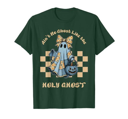 Ain't no Ghost Like The holy Ghost Coquette Bow Halloween T-Shirt