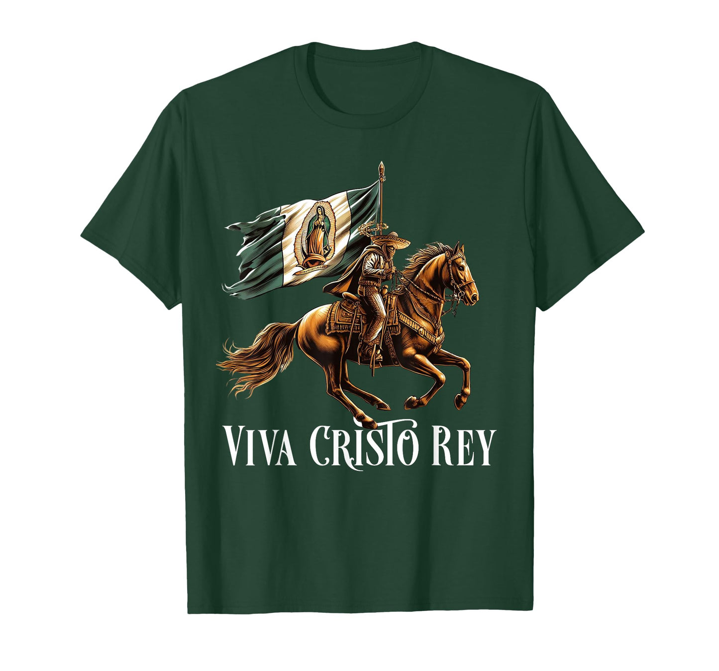 Viva Cristo Rey Guadalupe Catholic Cristeros T-Shirt