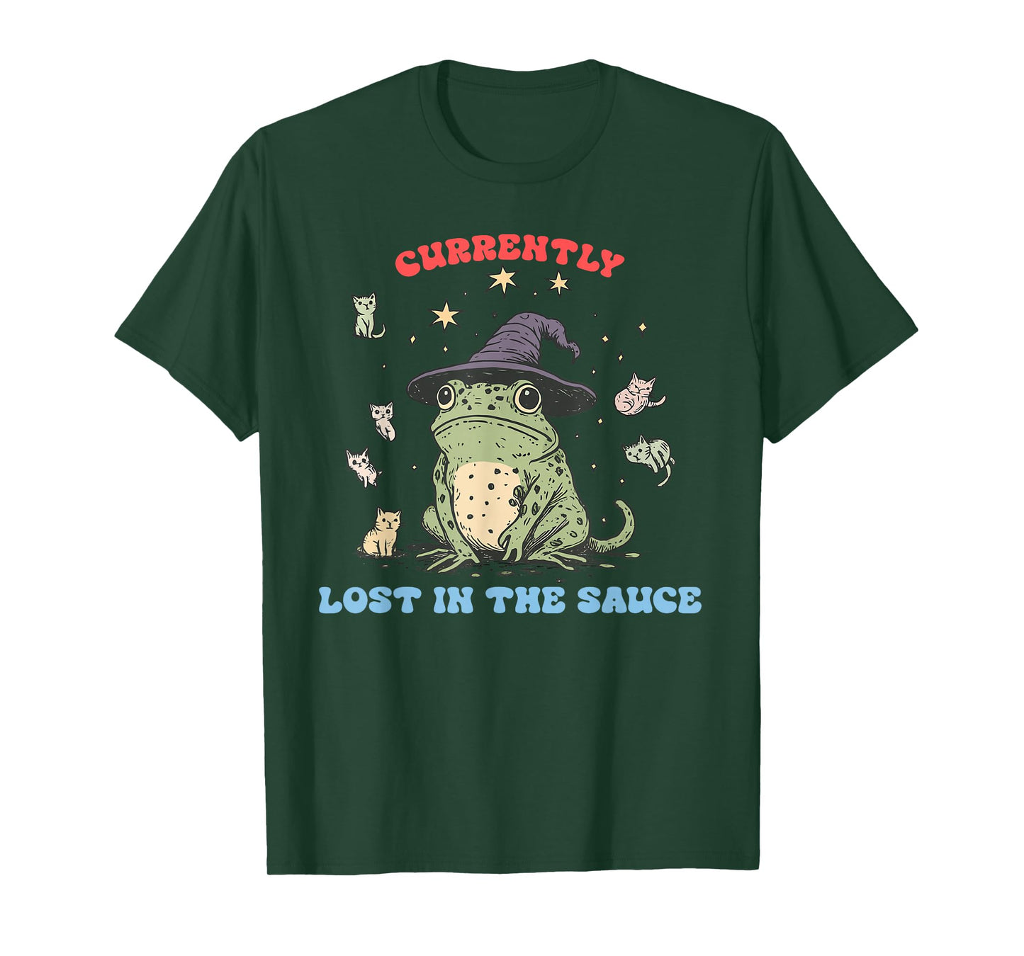 Currently Lost In The Sauce Funny Frog T-Shirt