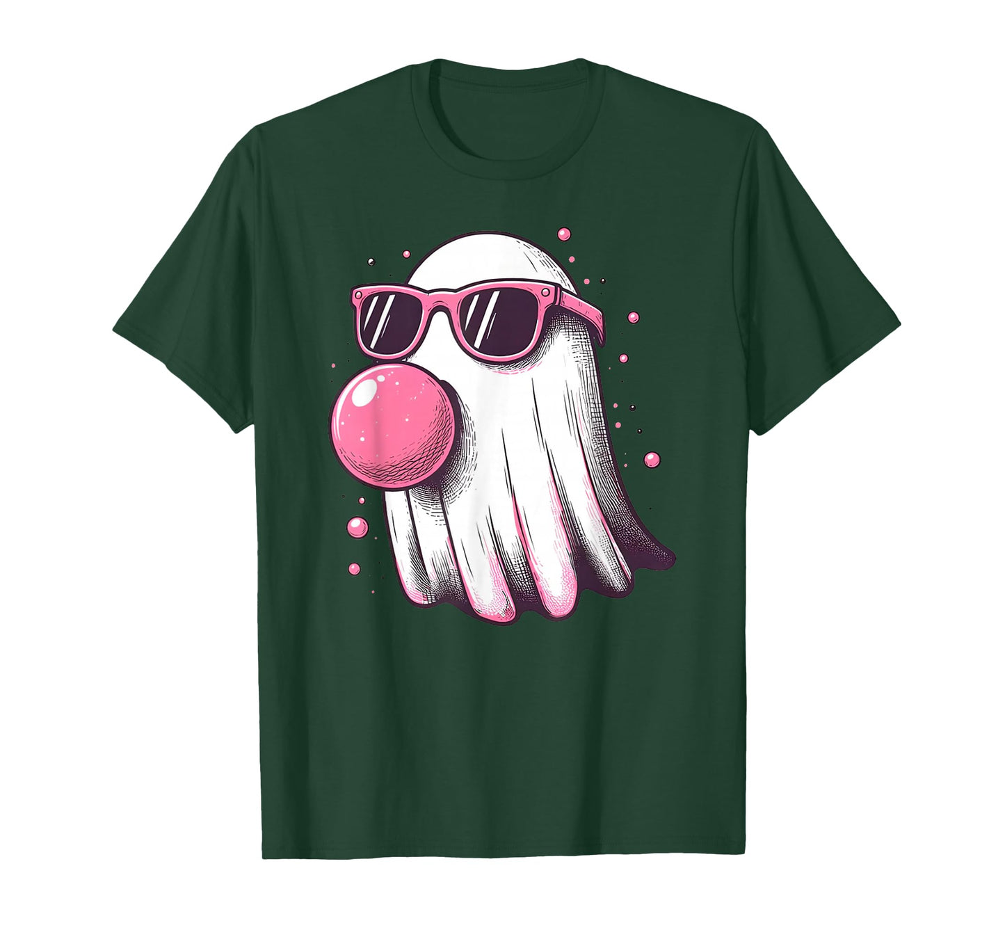 Cute Little Ghost Pastel Goth Bubble Gum Cool Halloween Tee T-Shirt