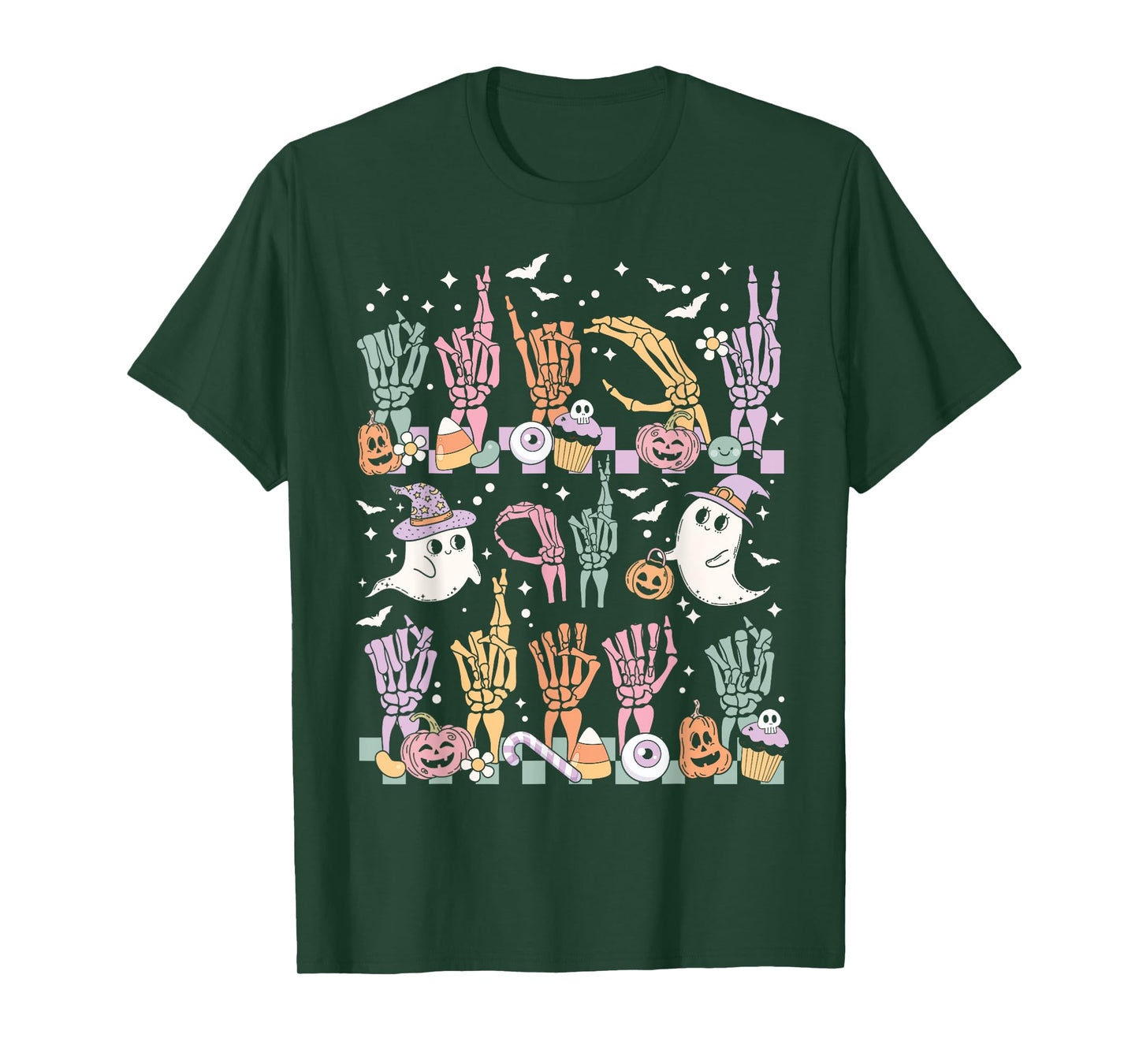 Trick or Treat ASL Hands American Sign Language Halloween T-Shirt