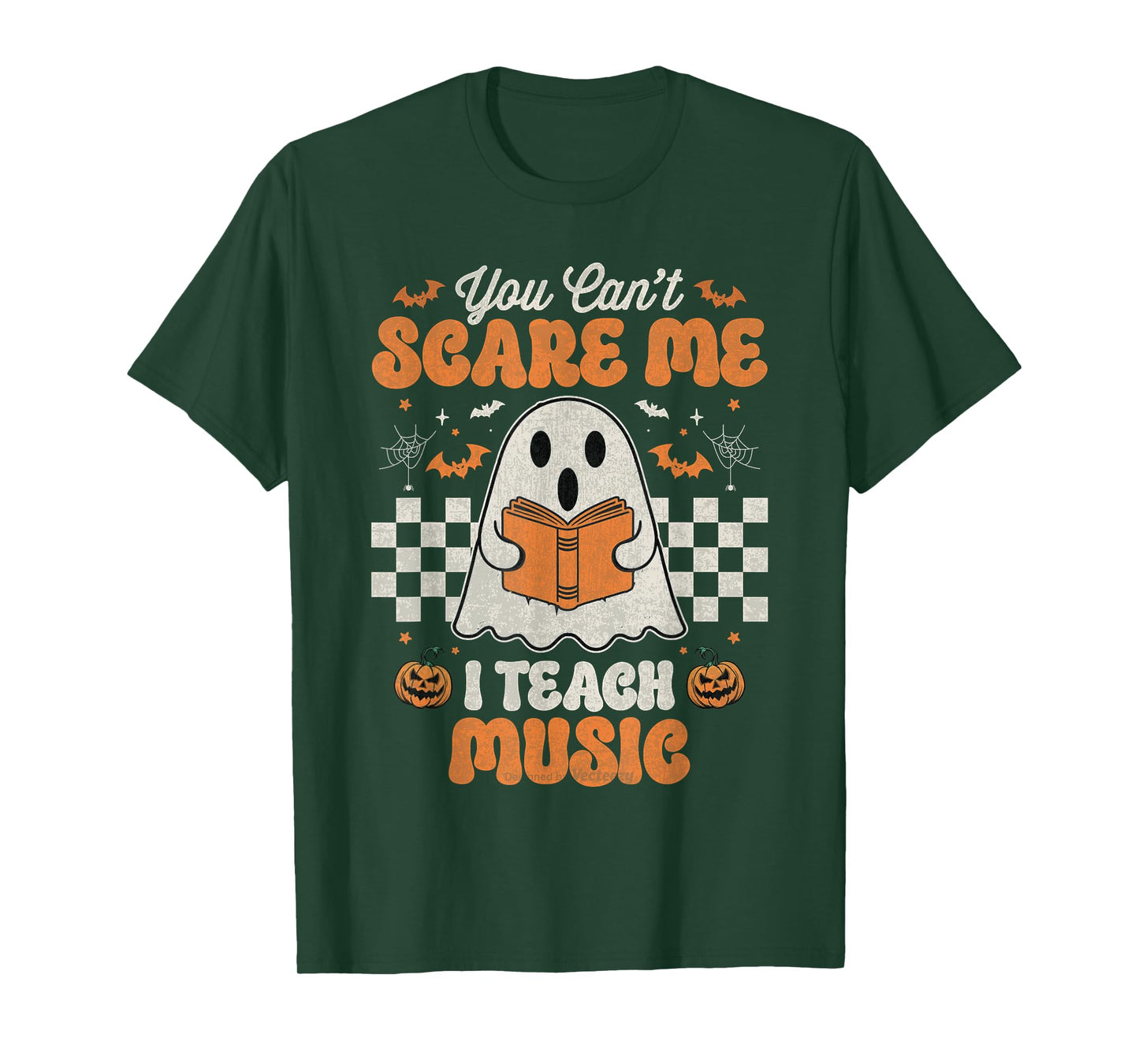 You Can't Scare Me I Teach Music Retro Teacher Halloween T-Shirt
