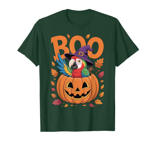 Parrot Costume on Pumpkin Halloween Parrot T-Shirt