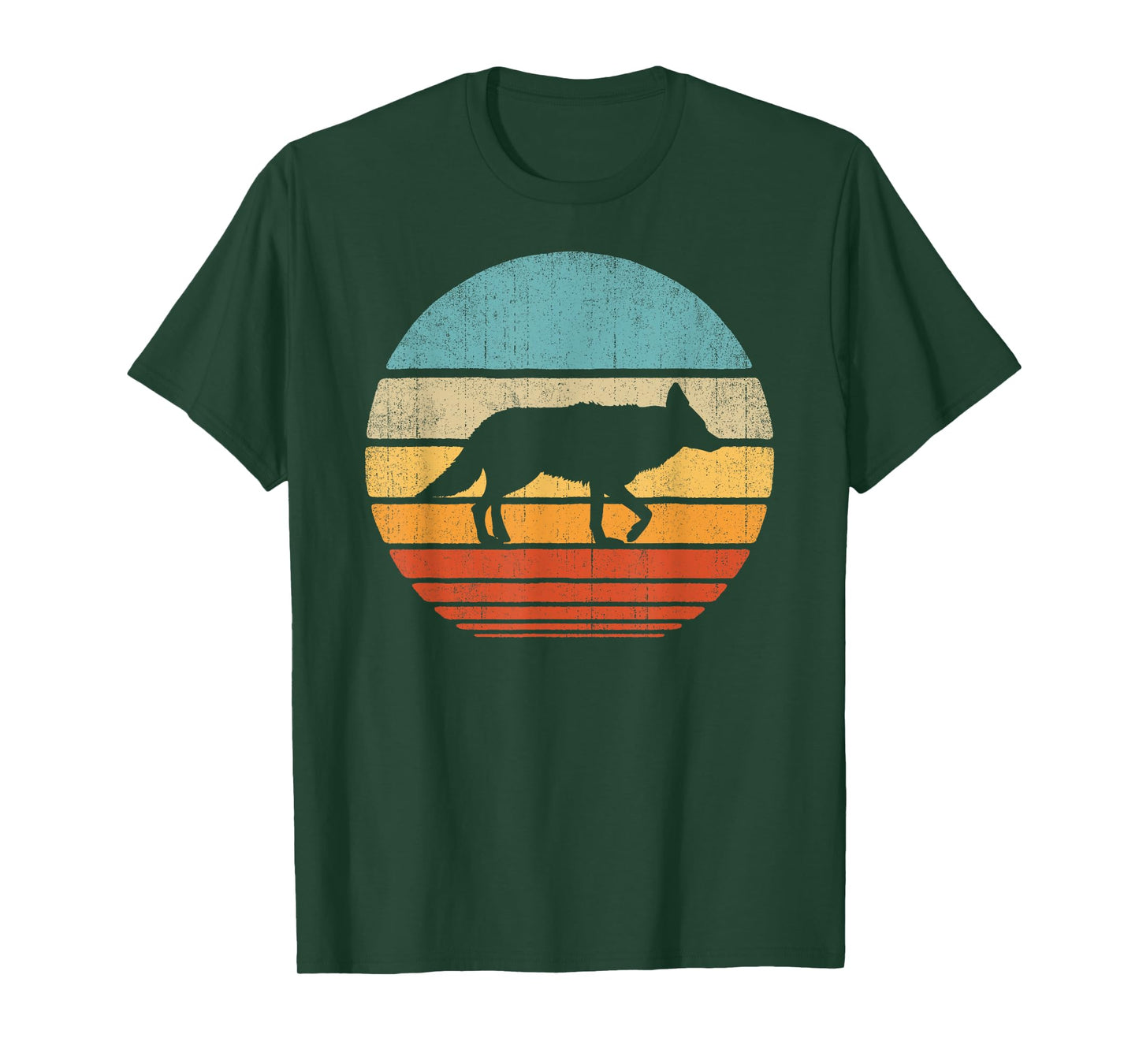 Coyote Retro Vintage 60s 70s Sunset Mammal Animal Men Women T-Shirt