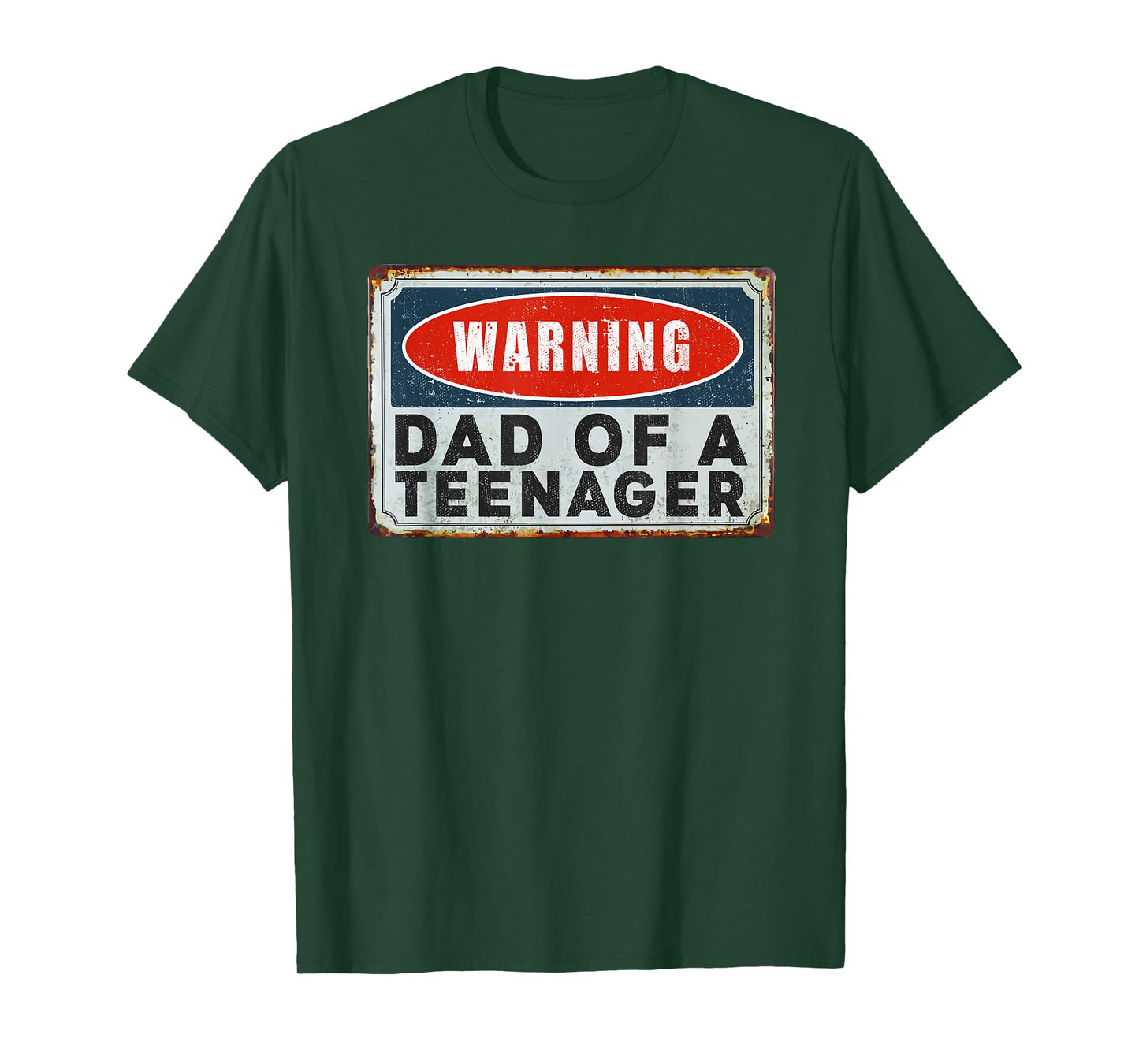 Warning Dad Of A Teenager Funny 13 Years Old Teenage Humor T-Shirt