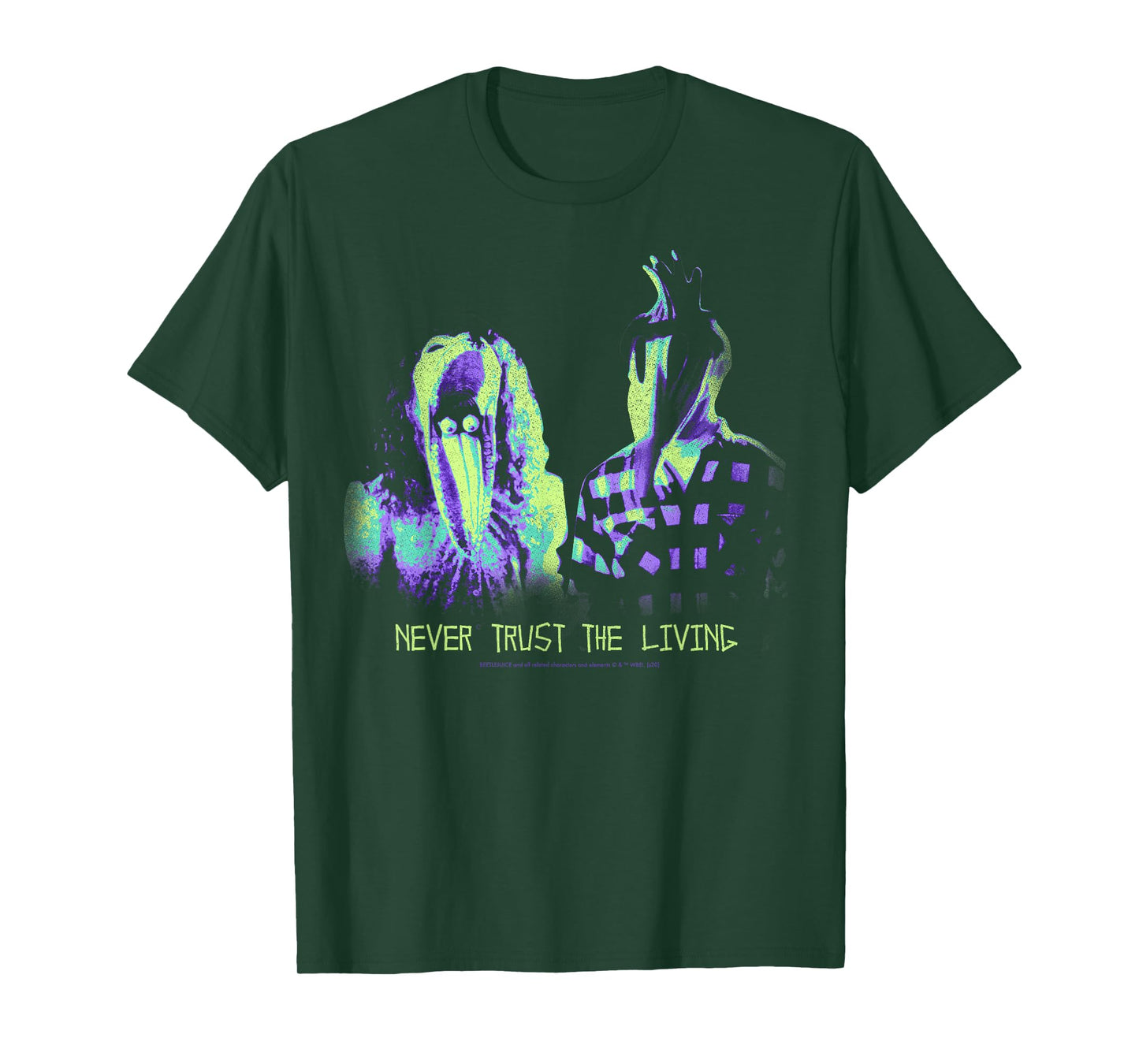 Beetlejuice Never Trust The Living T-Shirt Small