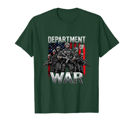 Department of War Military Soldier Patriotic Veterans Day T-Shirt