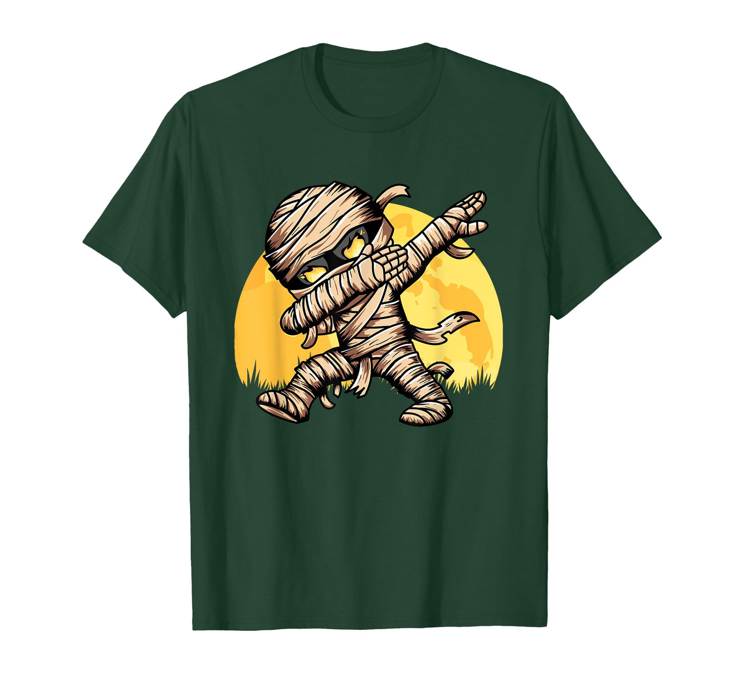 Dabbing Mummy Costume Dab Dancing Men Kids Boys Halloween T-Shirt