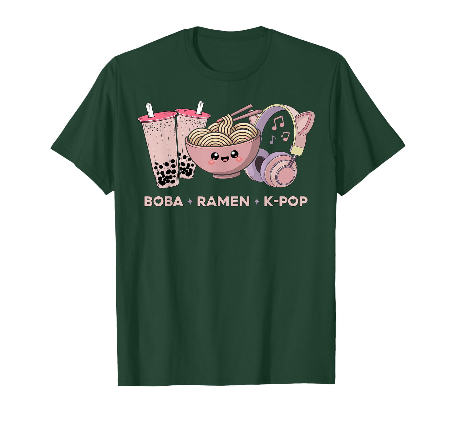 Kawaii Kpop Boba Ramen K-Pop Anime K Pop T-Shirt