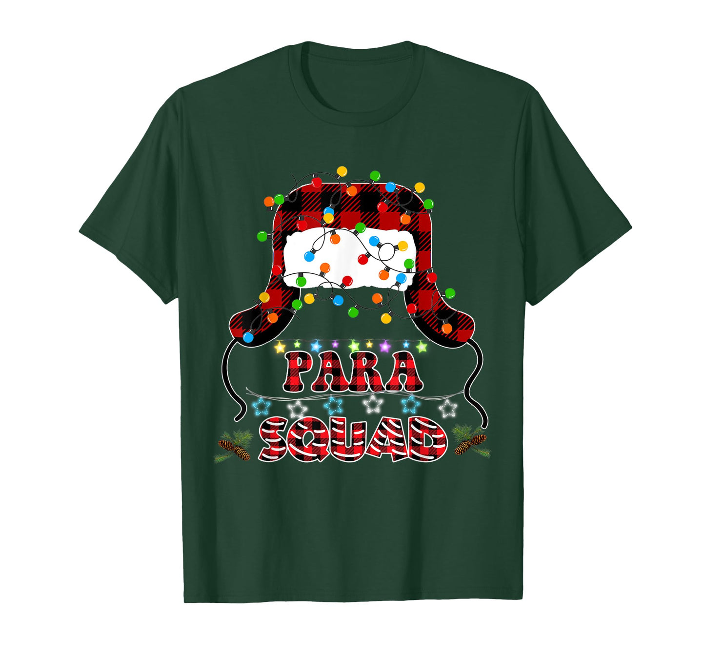 Para Crew Xmas Tee Santa's Favorite Paraprofessional Squad T-Shirt