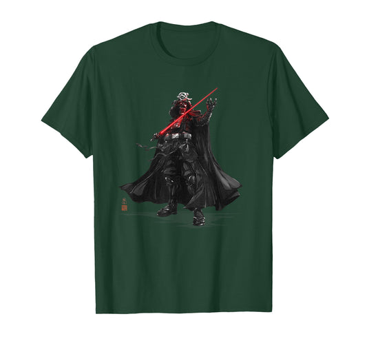Star Wars: Visions Anime Duel Japanese Samurai Darth Vader T-Shirt