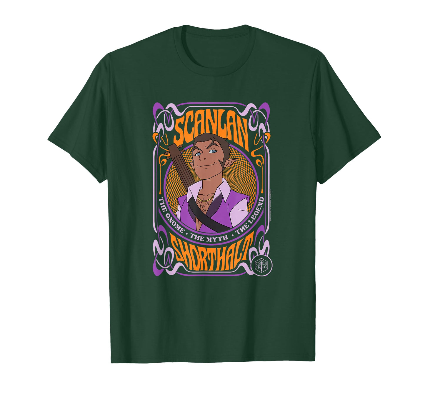 The Legend of Vox Machina Scanlan Psychedelic Frame T-Shirt