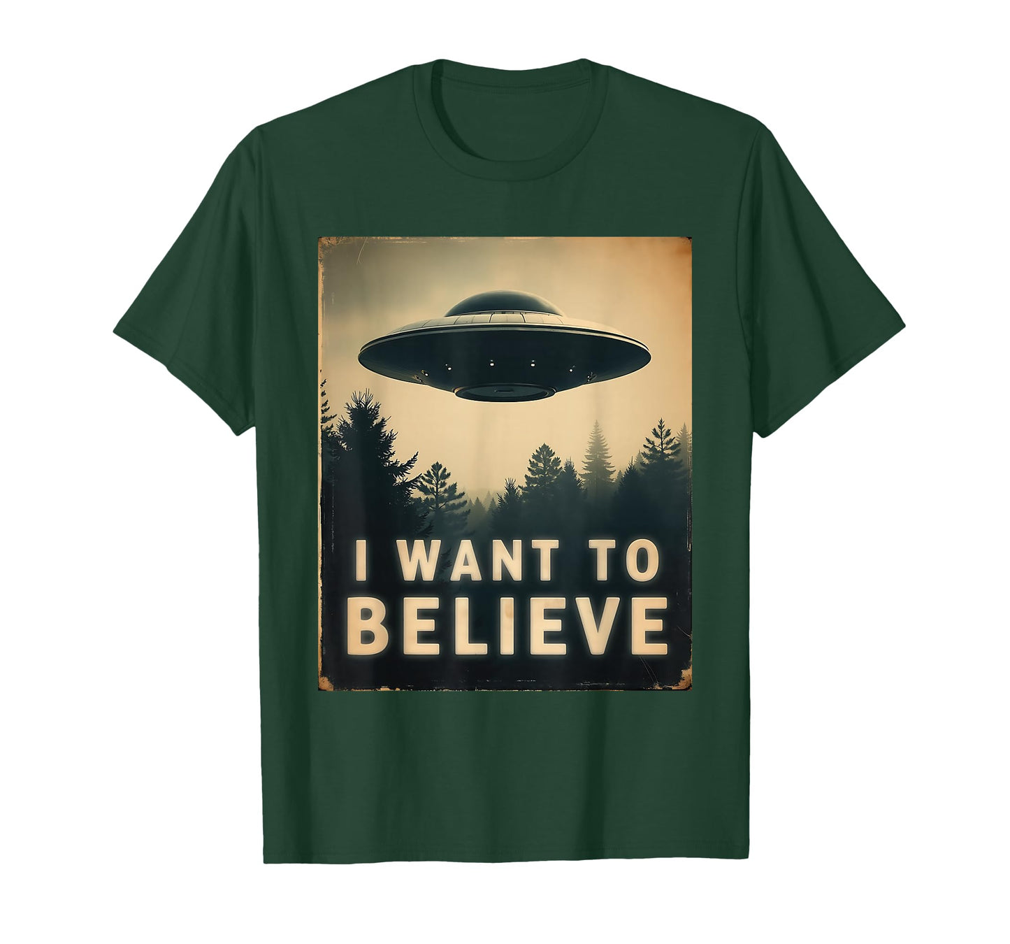 I Want To Believe Vintage Classic UFO UAP Dream Encounter T-Shirt