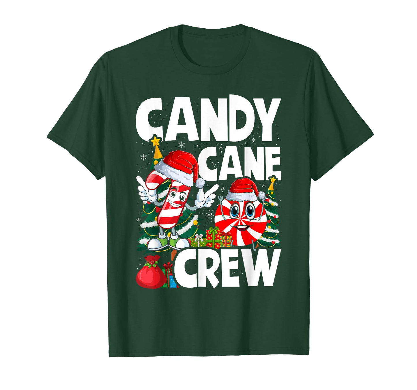 Candy Cane Crew Christmas Xmas Love Candy Boys Girls Kids T-Shirt