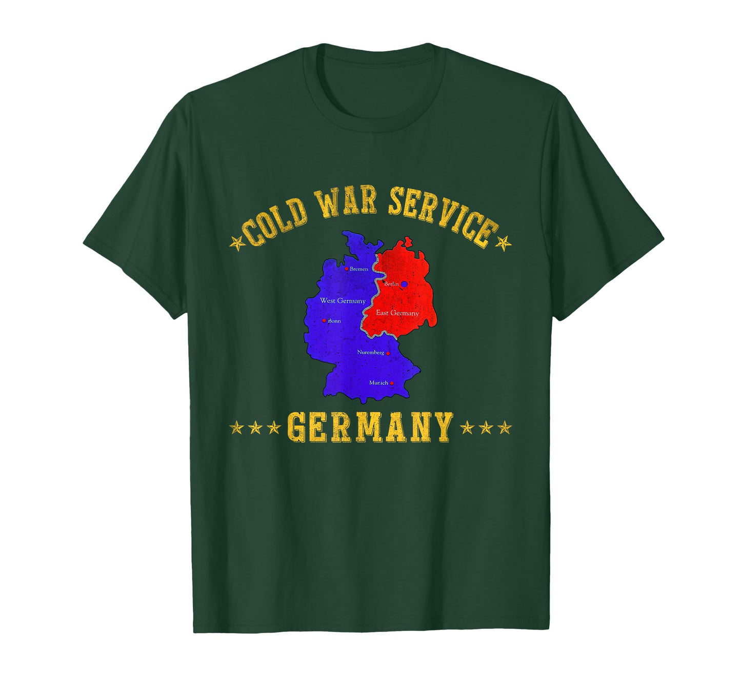 Cold War Service Germany Military Veterans Day Military Papa T-Shirt