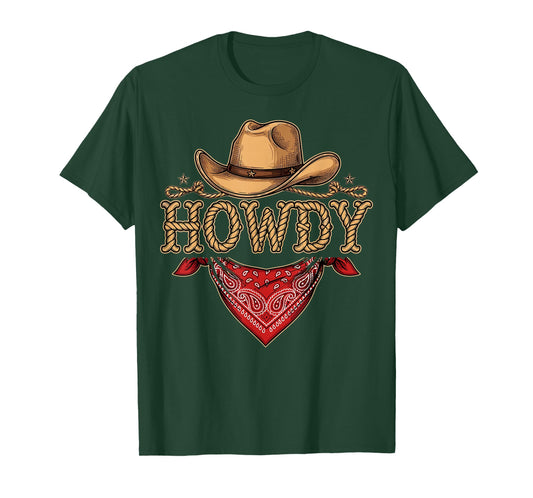 Western Cowboy Birthday Cowboy Party Howdy T-Shirt
