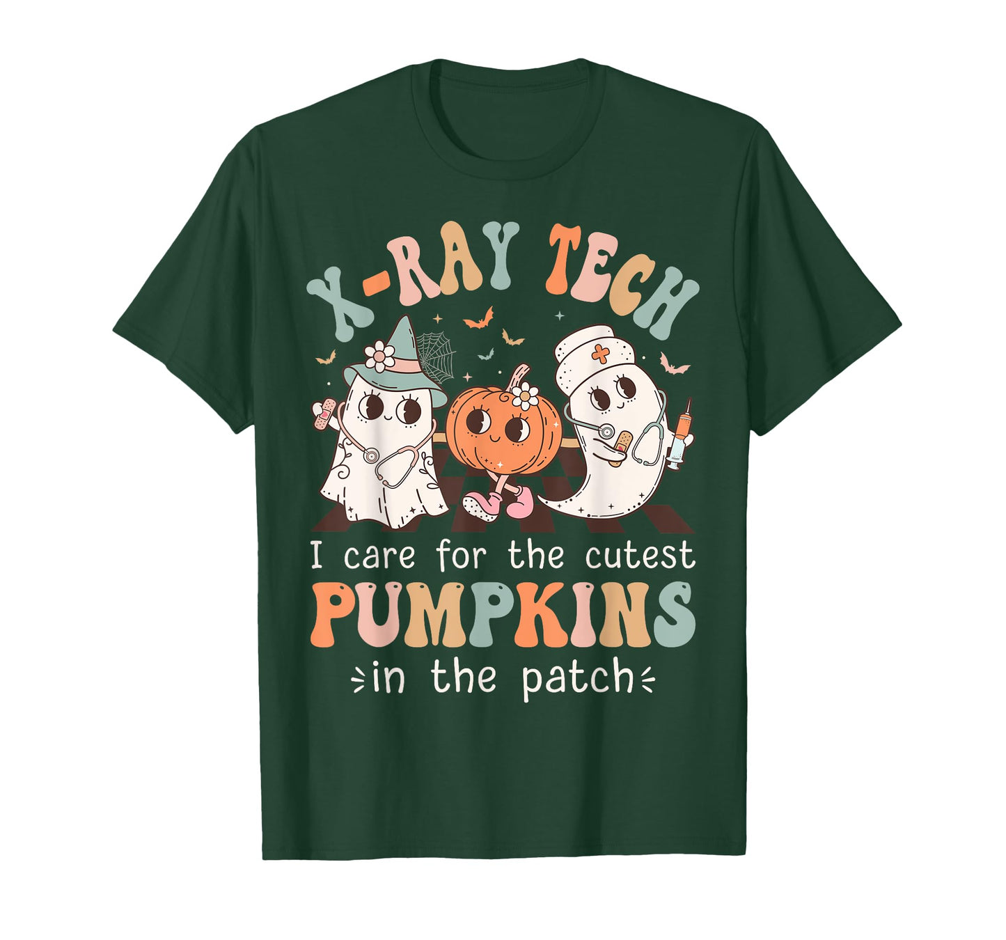 XRay Tech Boo Crew Funny Halloween Radiology Technologist T-Shirt