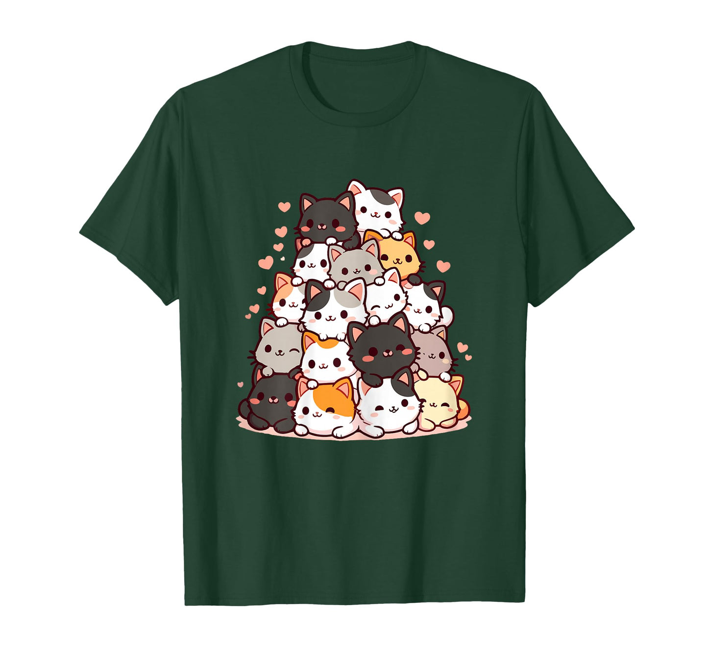 Cute Kawaii Cat Cartoon Anime Cats T-Shirt