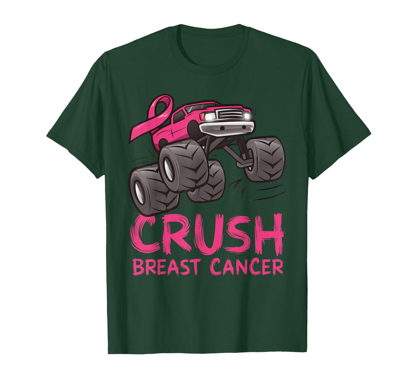 Crush Breast Cancer Pink Ribbon Awareness For Kids T-Shirt