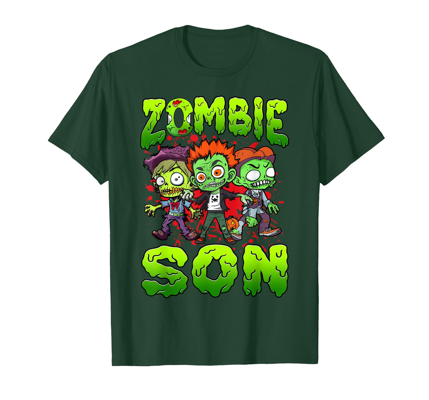 Zombie Son Halloween Costume Family Matching T-Shirt