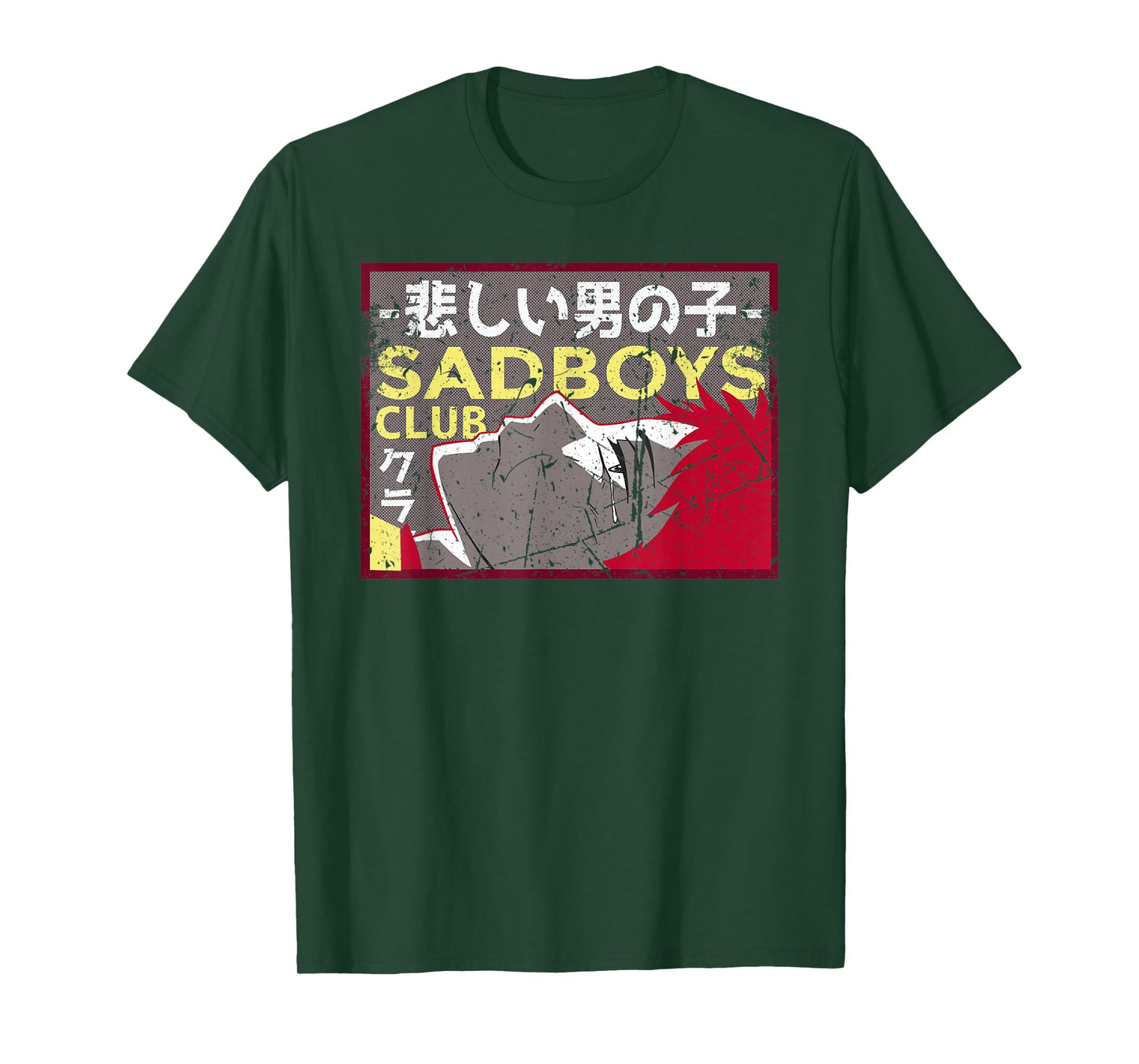 Sad Boys Club Anime Vintage Japanese Design T-Shirt