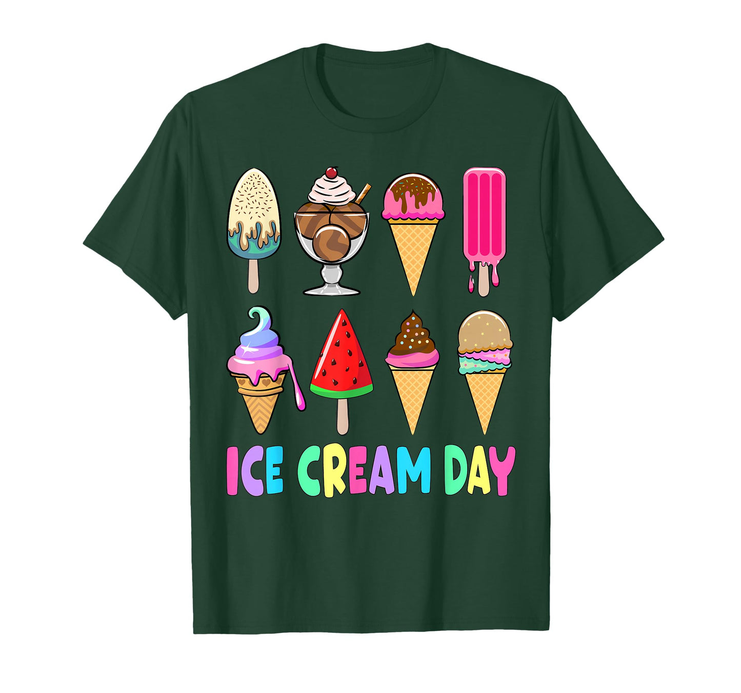Ice Cream Day Shirt Toddler Ice Cream Party Women Men Kids T-Shirt