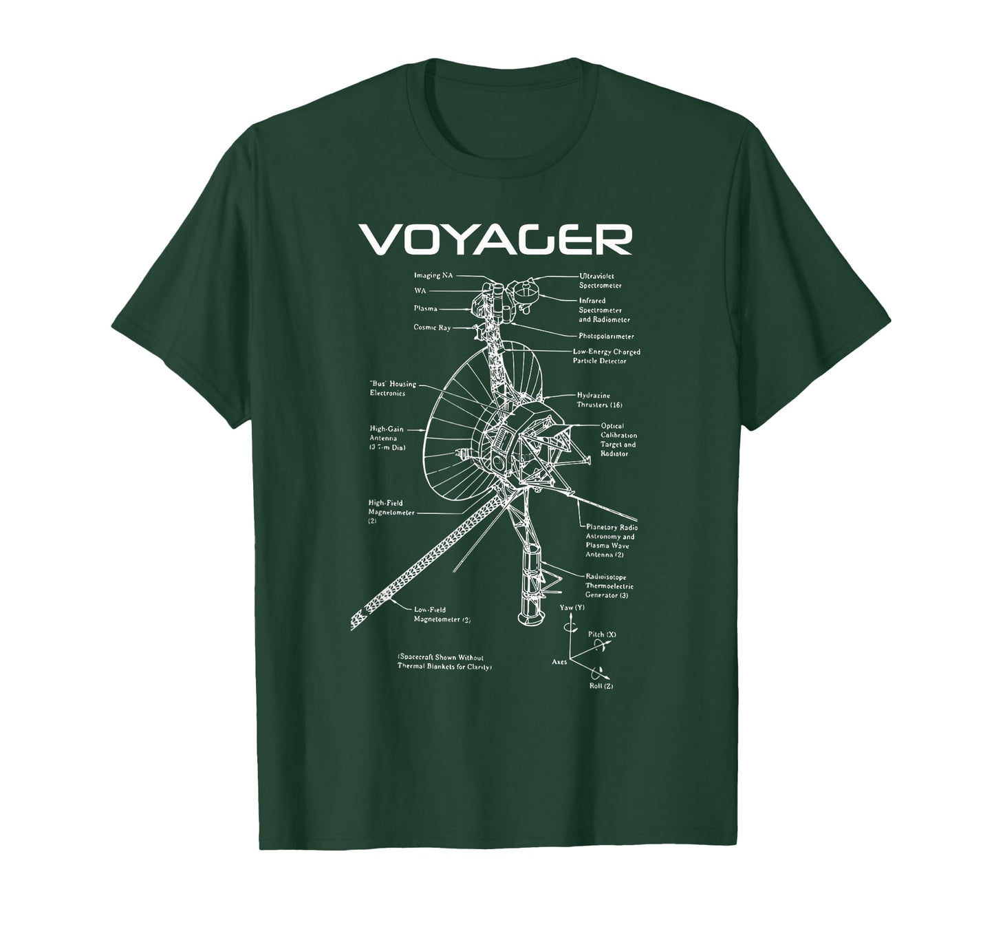 Space Exploration Voyager Diagram T-Shirt