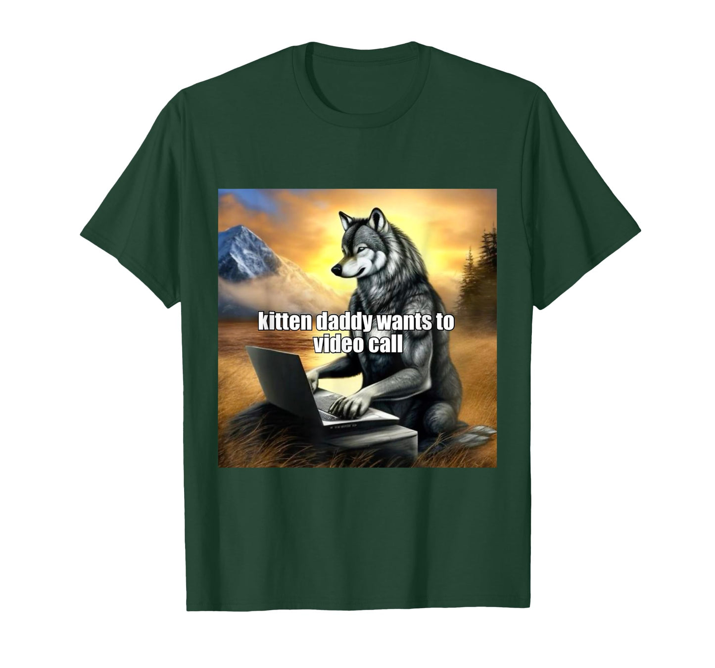 Kitten Daddy Wants to Video Call T-Shirt
