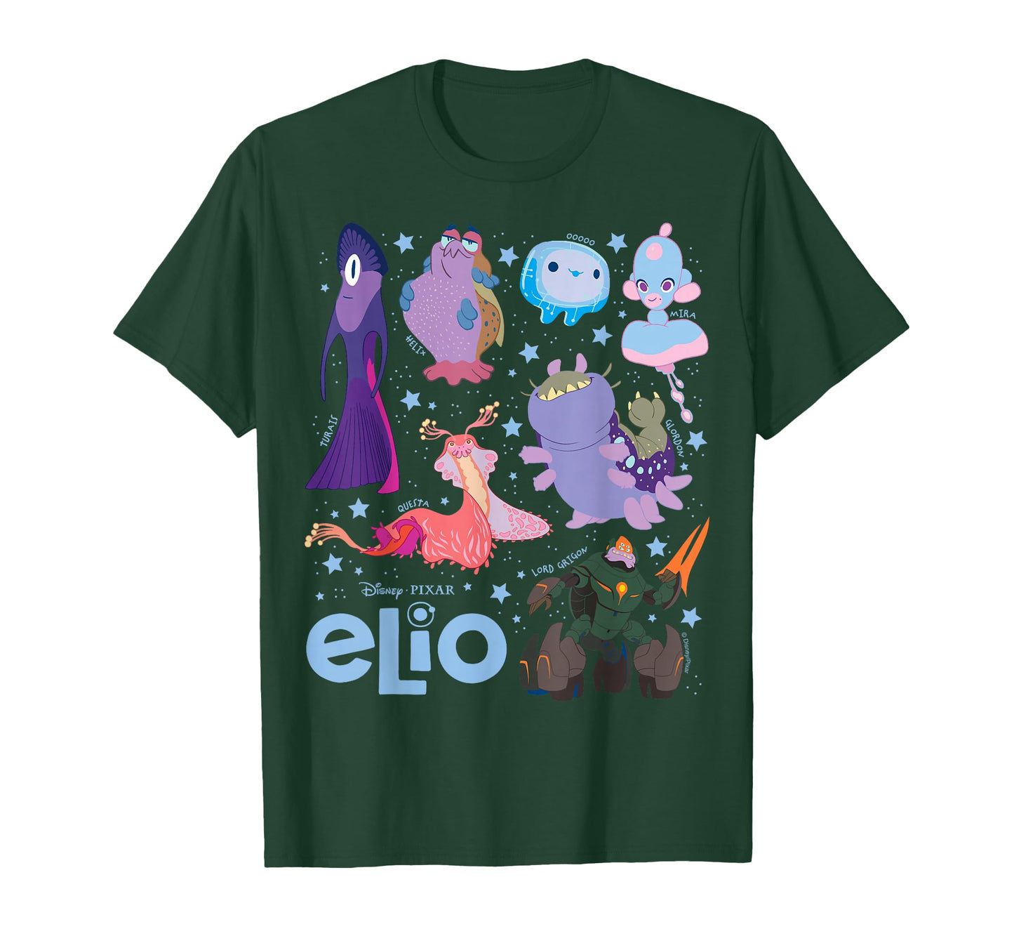 Elio Alien Cosmic Design T-Shirt