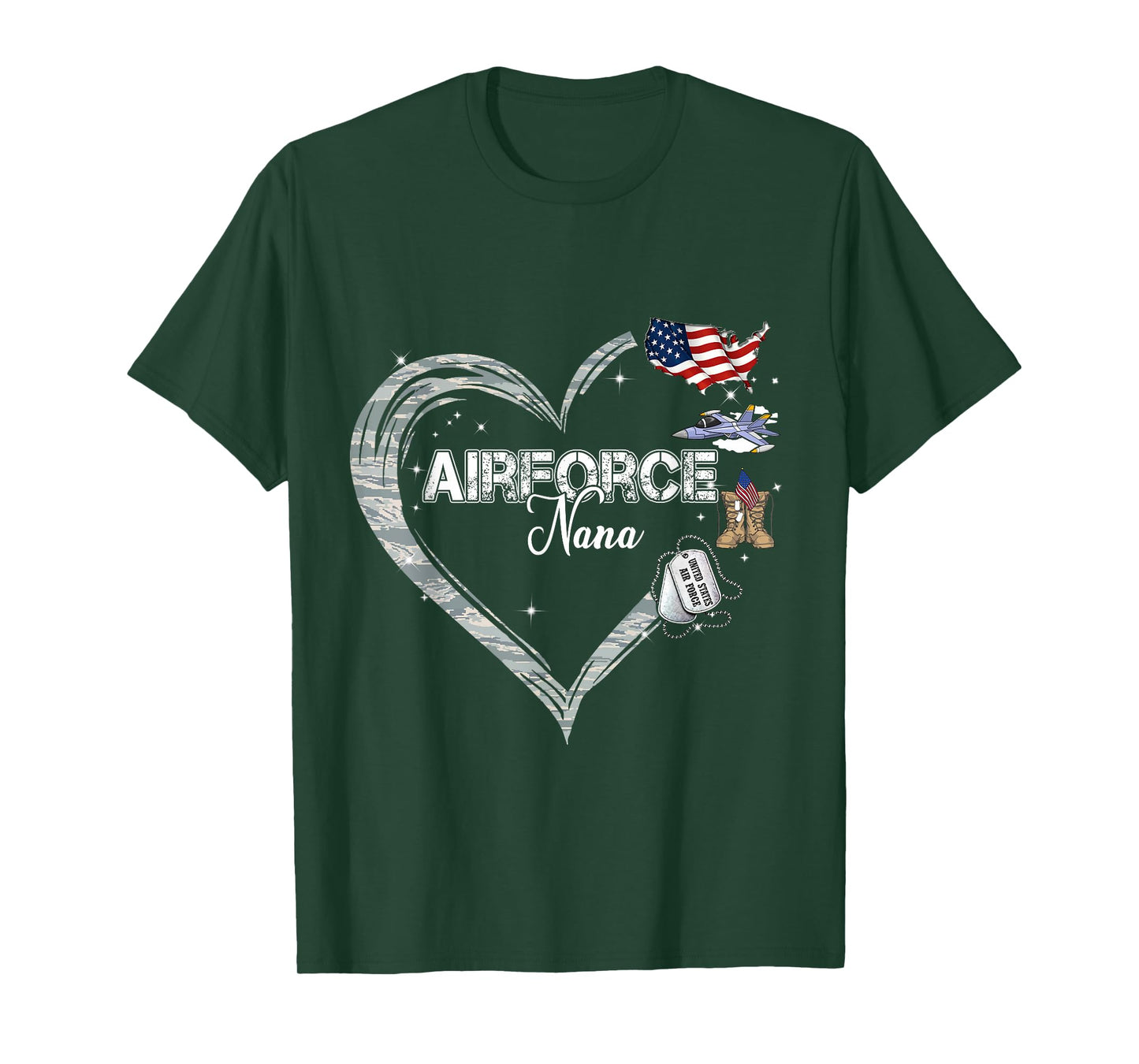 Proud Air Force Nana Air Force Graduation Nana USAF Nana T-Shirt
