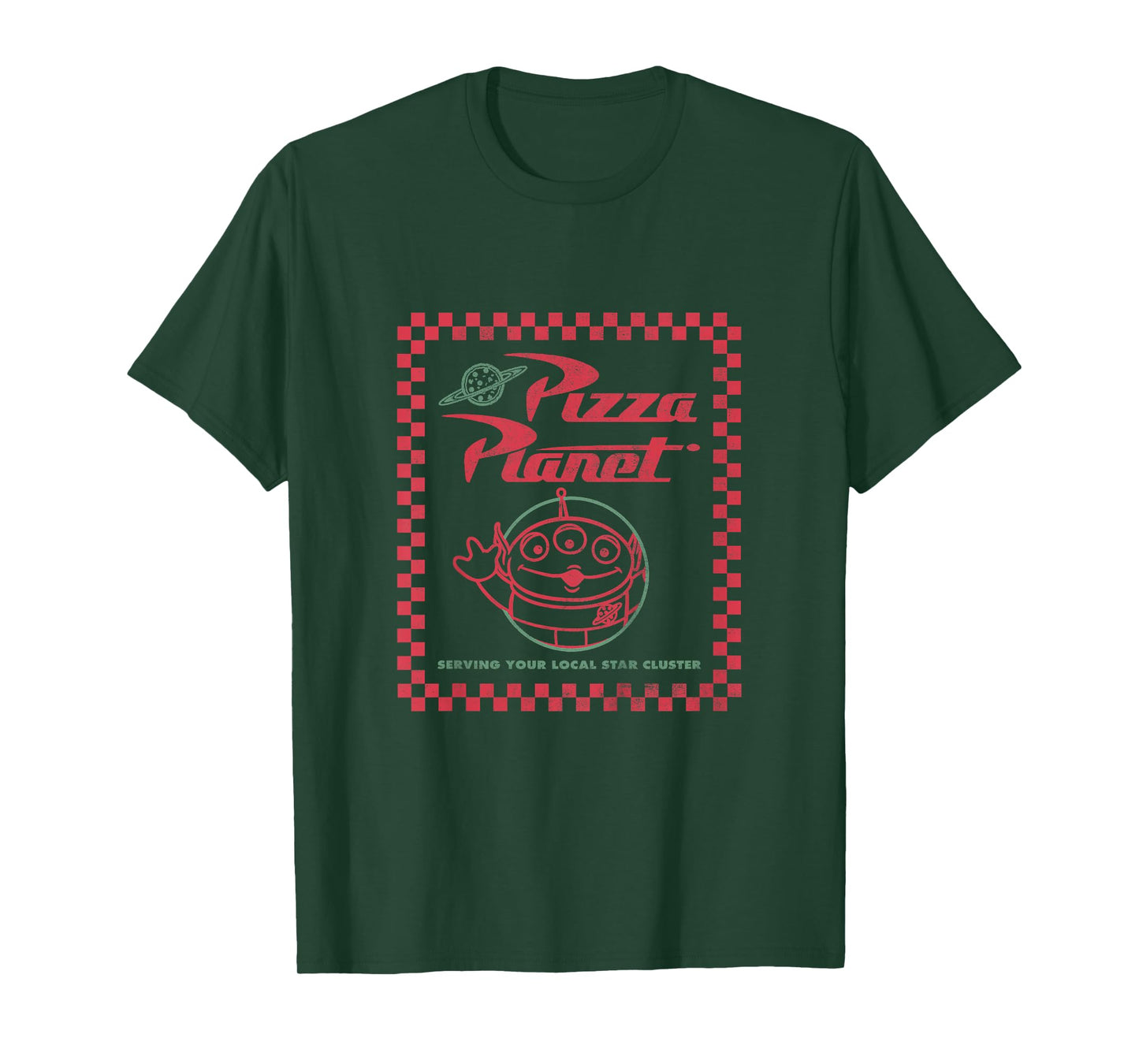 Kids Disney Pixar Toy Story Pizza Planet Alien Logo Youth T-Shirt