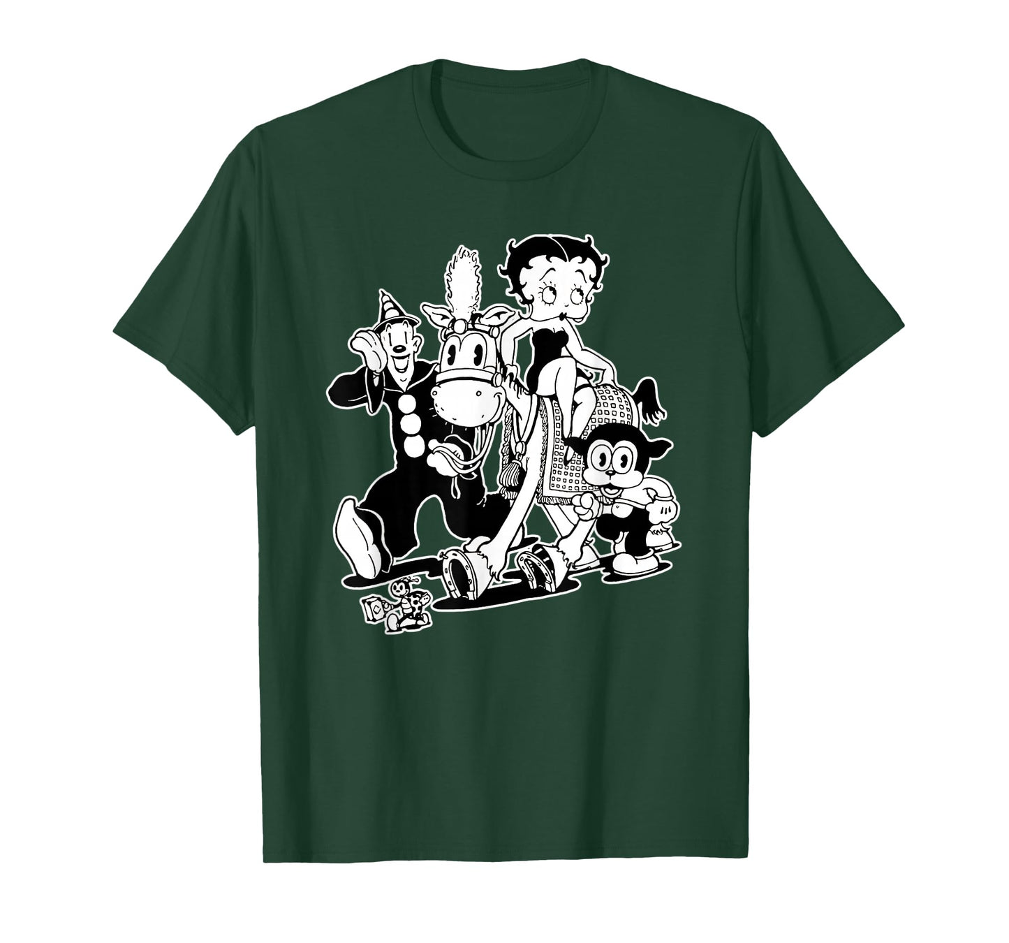 Koko the Clown Bimbo Betty Vintage Crew Cartoon T-Shirt