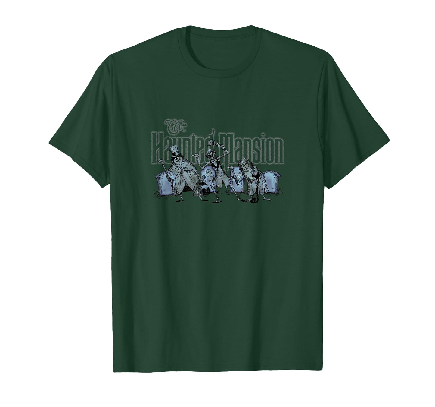 The Haunted Mansion The Hitchhiking Ghosts Big Chest Poster T-Shirt