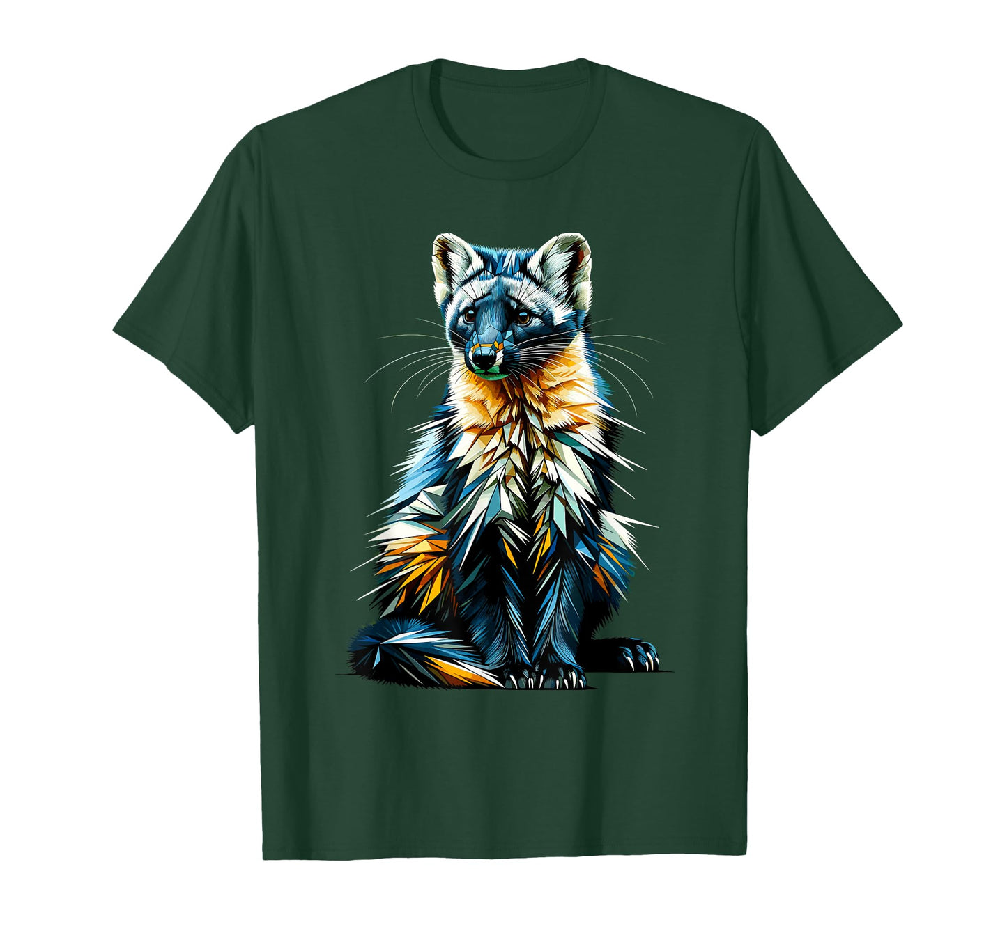 Polygon Art Pine Marten Pine Martens T-Shirt