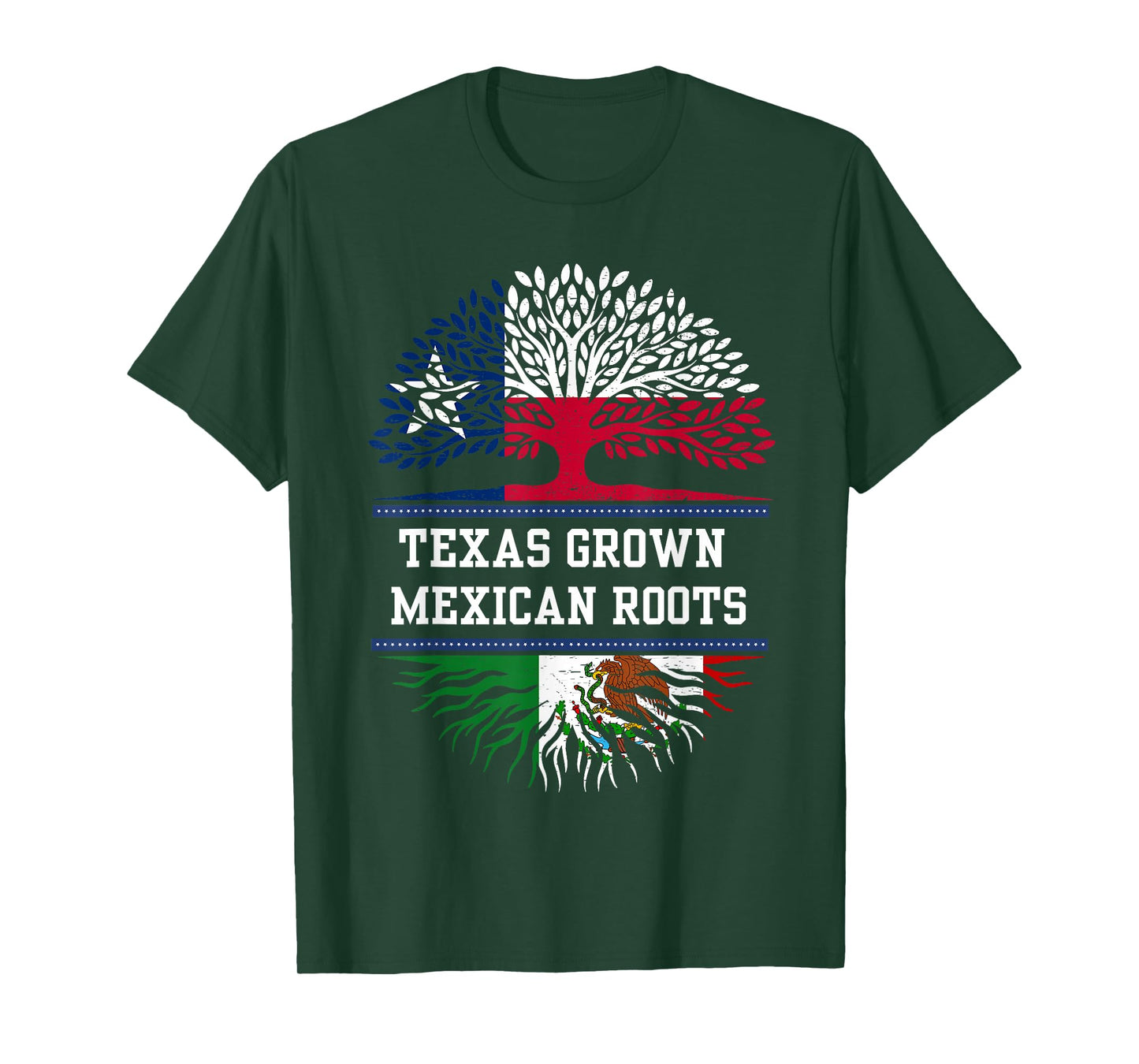 Texas Grown with Mexican Roots - Mexico T-Shirt