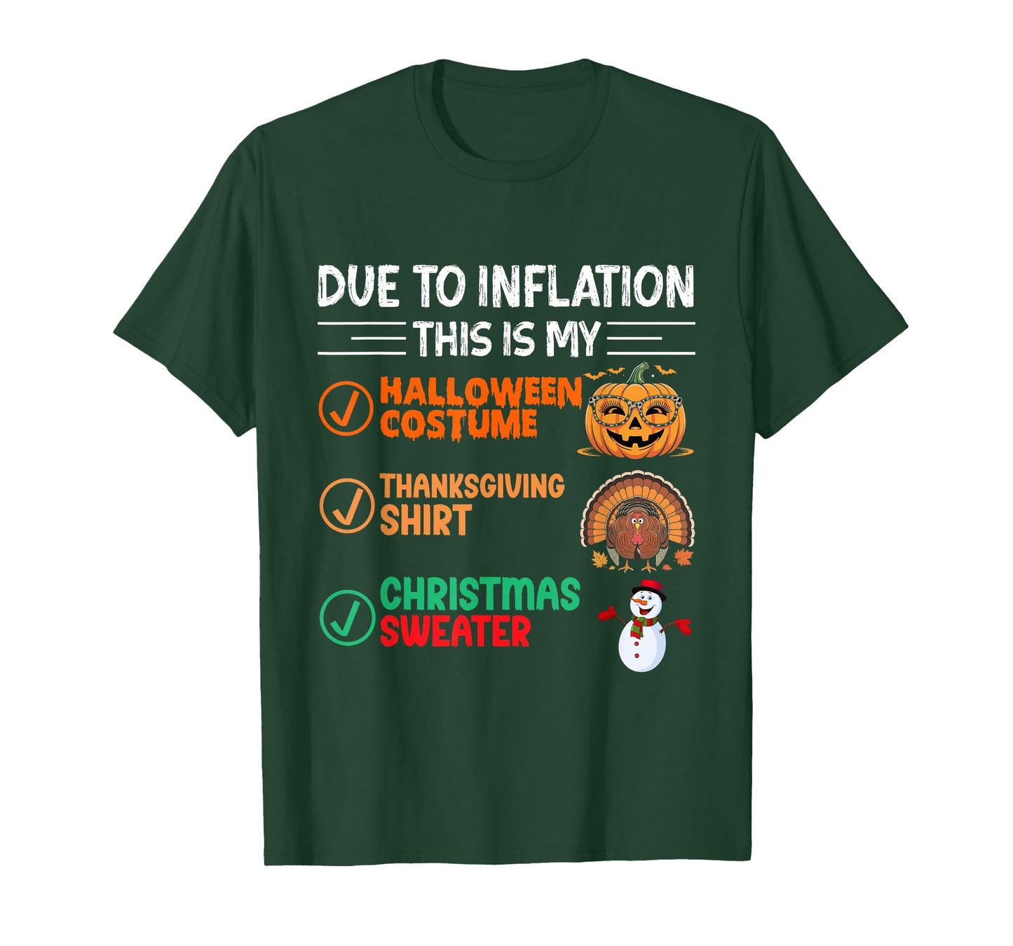 Due to Inflation This is My Funny Halloween Costume T-Shirt