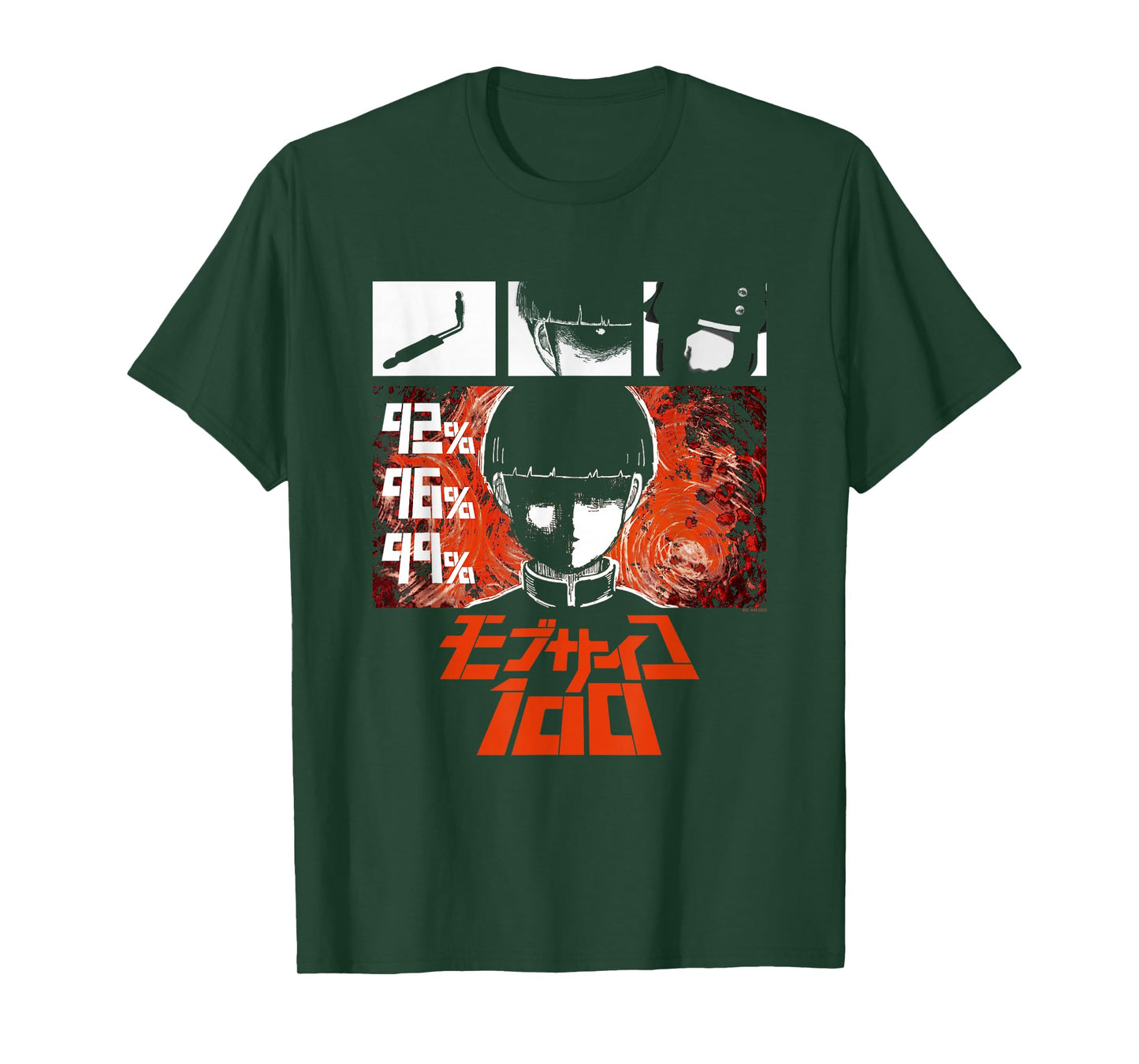 Mob Psycho 100 Emotion Power Percentage Collage Anime T-Shirt