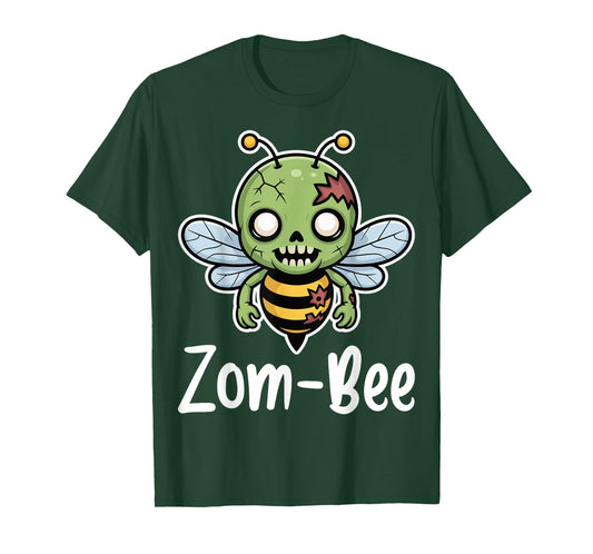 Zom-Bee Spooky Zombie Bee Ghost Horror Halloween T-Shirt